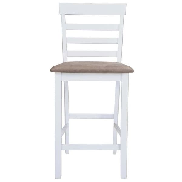 Maison Exclusive - Barstolar set om 2 vit tyg Vit