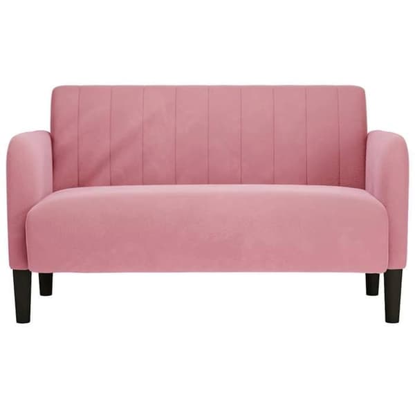 Maison Exclusive - Sofa med 2 pladser i rosa 109 cm velour