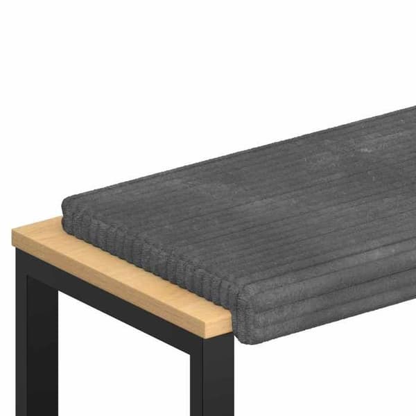 Maison Exclusive - Pude til bænk i grå fløjl