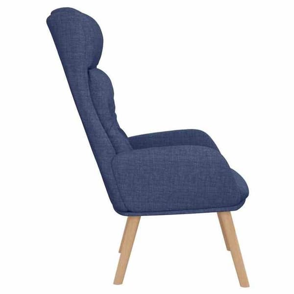 Maison Exclusive - Avkopplingsstol Blå Tyg