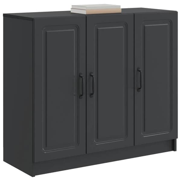 Maison Exclusive - Buffet Sort 89 x 34,5 x 77 cm Ingeniørtræ