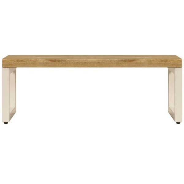 Maison Exclusive - Sofabord 100x50x35 cm Solid mangotræ og stål