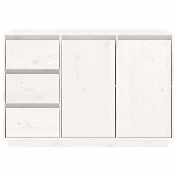 Maison Exclusive - Valkoinen buffet 111x34x75 cm Massiivipuu mänty