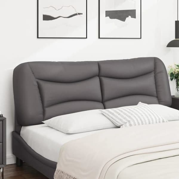 Maison Exclusive - Huvudgavelkudde Hvar grå 160 cm konstläder grå