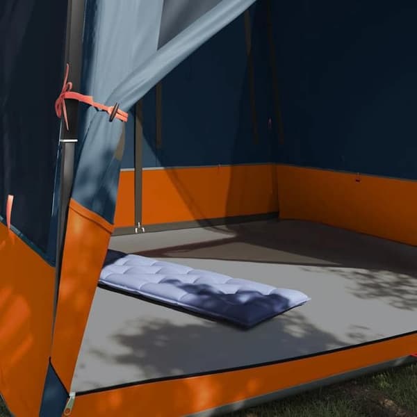 Maison Exclusive - Indertelt til 6 personer Grå og orange taffeta