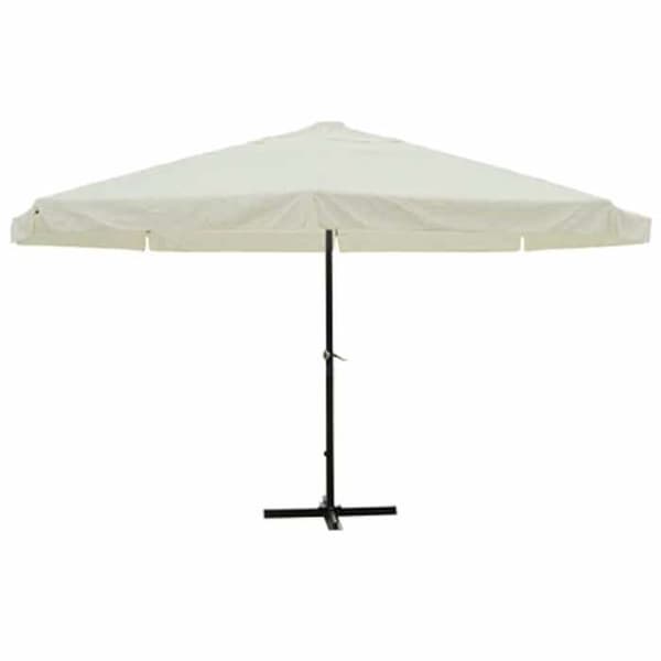 Maison Exclusive - Hvid Aluminium Parasol 500 cm