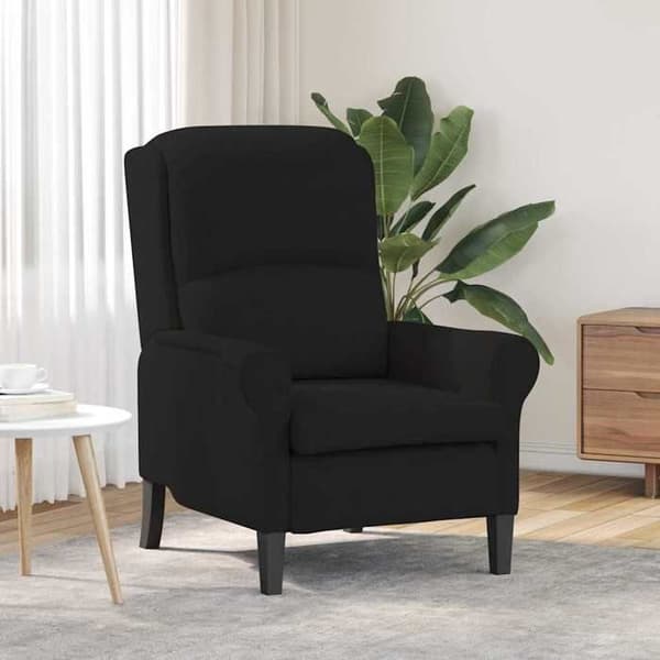 Maison Exclusive - stol Sort 76 x 94 x 102 cm Mikrofiber