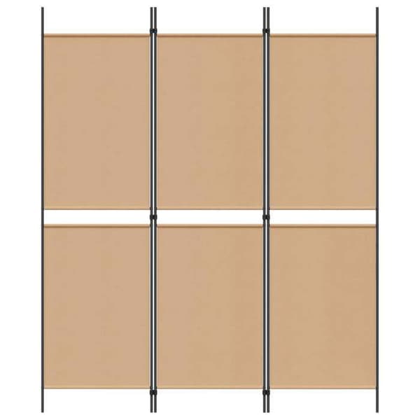 Maison Exclusive - Skärm 3 paneler Beige 150 x 180 cm Tyg beige