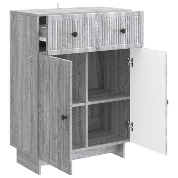 Maison Exclusive - Buffet Sonoma grå 66 x 34,5 x 90 cm Ingeniørtræ