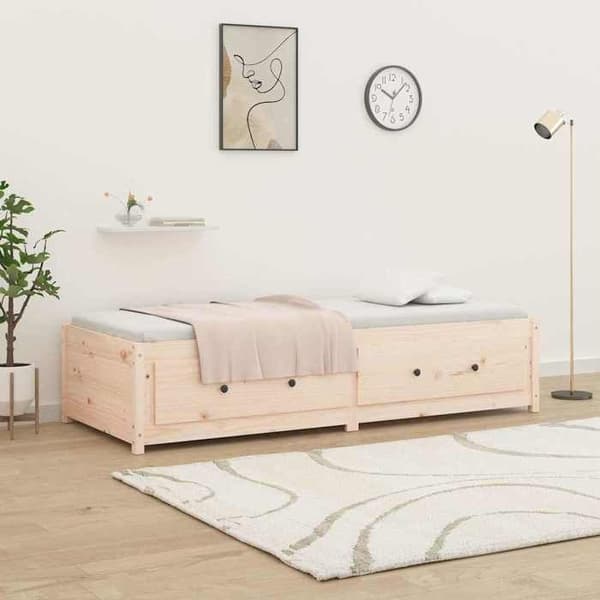 Maison Exclusive - Päivävuode ilman patjaa 90x190 cm massiivipuusta