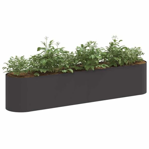 Maison Exclusive - Hævet havebed Sort 200 x 40 x 40 cm