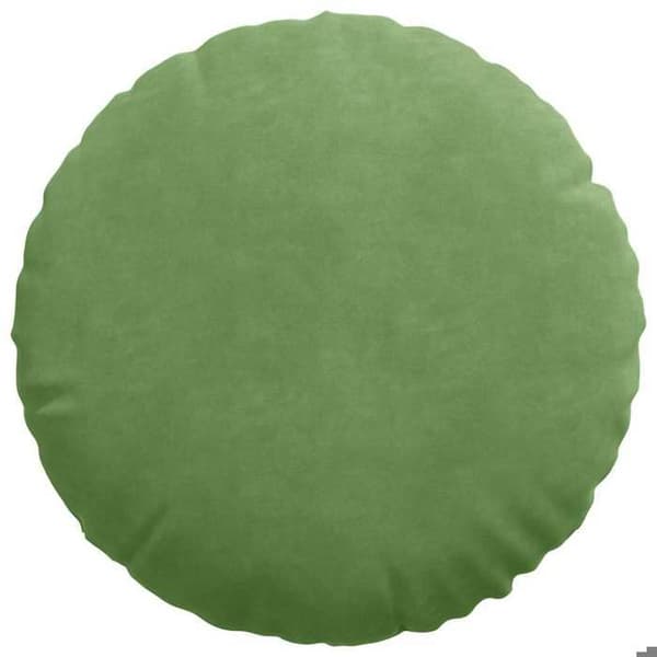 Sittkuddar - EXKLUSIVT HEM - Ø 40 x 13 cm - Ljusgrön sammet - Rund - 2-pack Ljusgrön