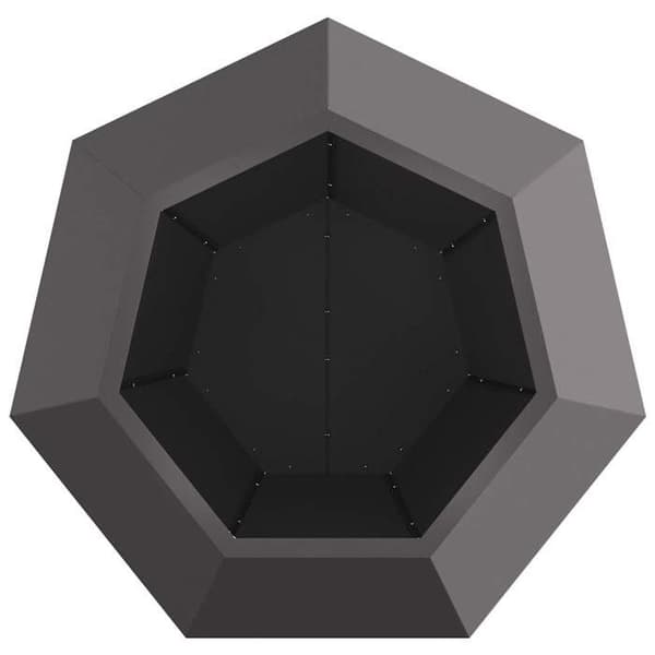 Maison Exclusive - Jardinière Sort 75 x 75 x 60 cm Stål Svart