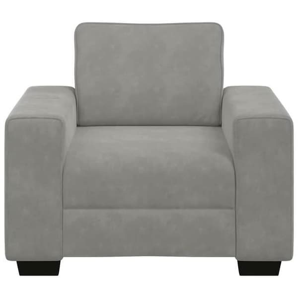 Maison Exclusive - Lysegrå Stol 100x77x82 cm Velour
