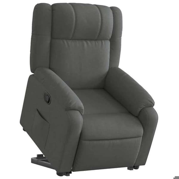 Maison Exclusive - Grått tyg reclinerfåtölj