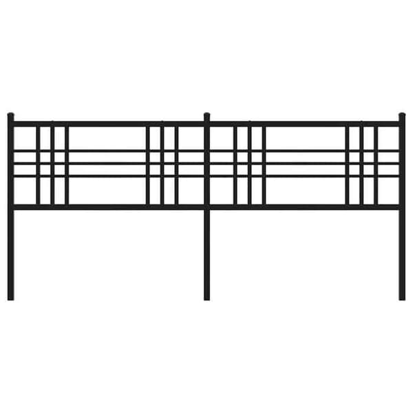 Maison Exclusive - Erstatnings hovedgærde i sort metal 200 cm