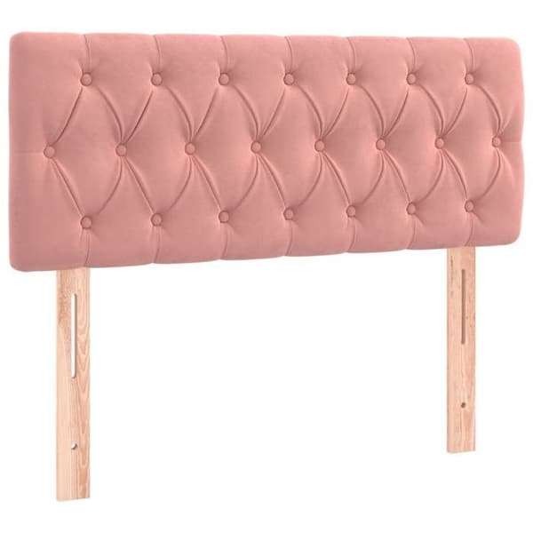 Maison Exclusive - LED Hovedgærde Rosa 100x7x78/88 cm Velour rosa