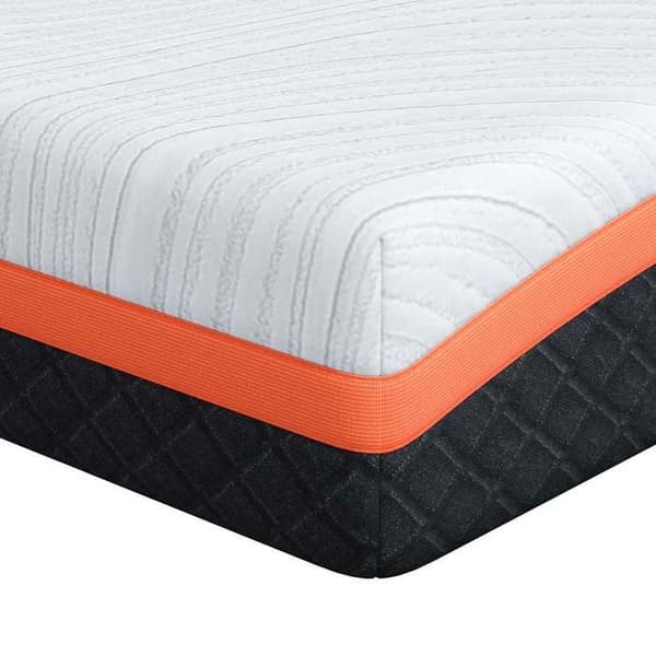 Maison Exclusive - Hvid og Sort Madras 140 x 200 cm Jacquardstof