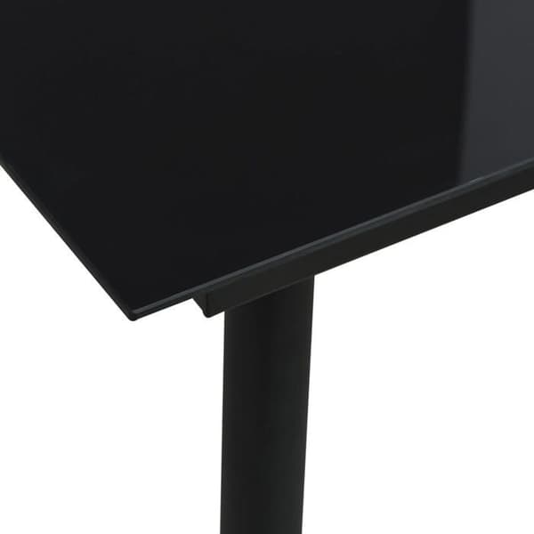 Maison Exclusive - Utomhusmatgrupp 5 delar i flätad resin och glas