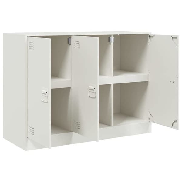 Maison Exclusive - Valkoinen buffet 99x39x73 cm teräs Vit