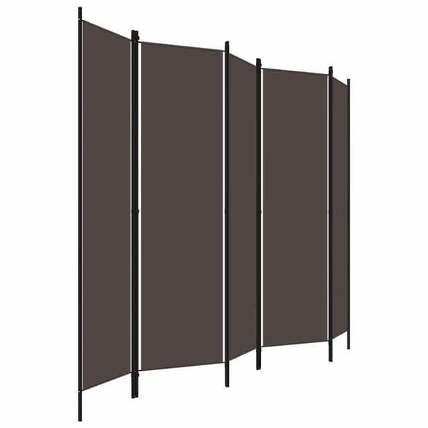Maison Exclusive - Skillevæg 5 paneler Brun 250x180 cm