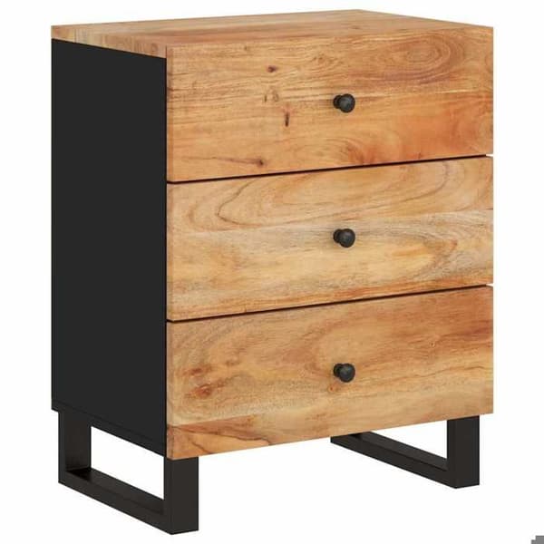 Maison Exclusive - Natbord 50x33x62cm Solid akacietræ og ingeniørtræ