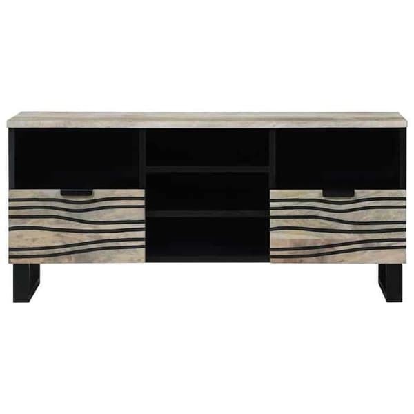 TV-möbel - EXKLUSIV HEM - 100 x 33 x 46 cm - Vit - Ingenjörsträ - Väggmontering Vit