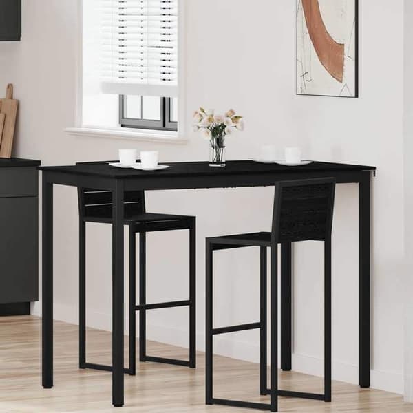 Matbord - EXKLUSIV HEM - Ståbord - Ingenjörsträ - Rektangulär - Svart