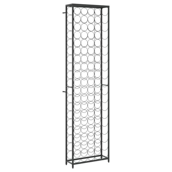 Maison Exclusive - 95 pullon viinikaappi musta 54x18x200cm takorautaa