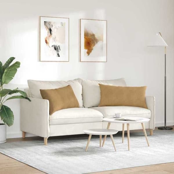 Maison Exclusive - Soffkuddar 2 st Brun 80 x 40 cm