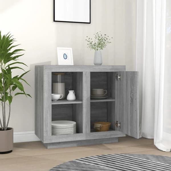 Maison Exclusive - Buffet Sonoma grå 80x40x75 cm