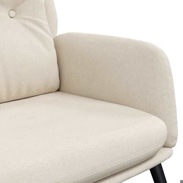 Maison Exclusive - Avkopplingsstol Creme Syntetmocka Grädde