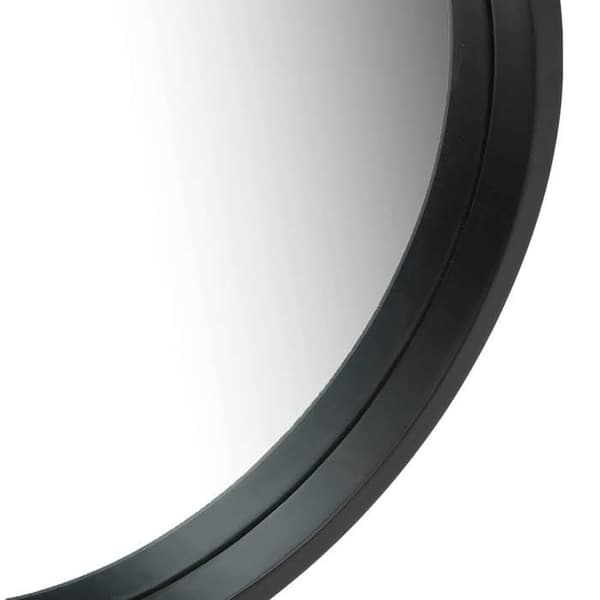 Maison Exclusive - Vægspejl med rem 40 cm Sort Svart