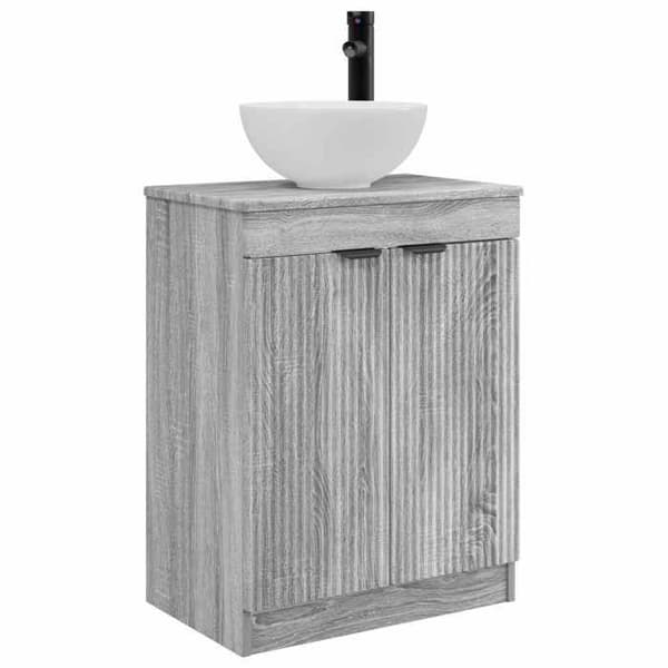 Maison Exclusive - Badeværelsesmøbel med vask Sonoma grå 54 x 35 x 83 cm