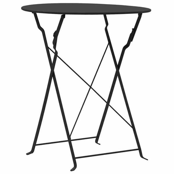Maison Exclusive - Bistro sæt 3 stk Sort Stål