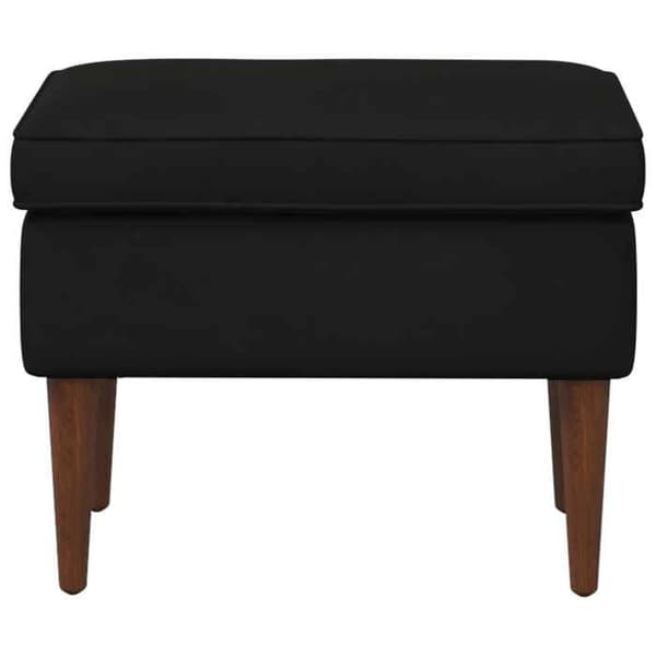 Maison Exclusive - Puff Sort 55 x 35 x 41 cm Velour