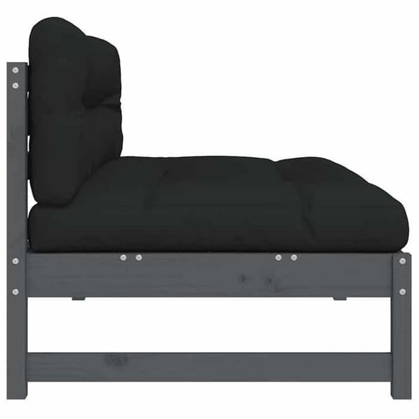 Maison Exclusive - Central soffa 120x80 cm grå massiv furu grå