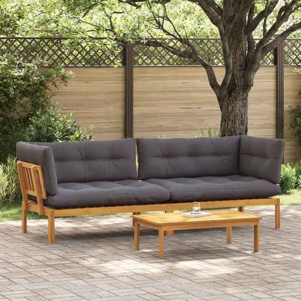 Maison Exclusive - Sæt af 2 stykker havepalettesofa