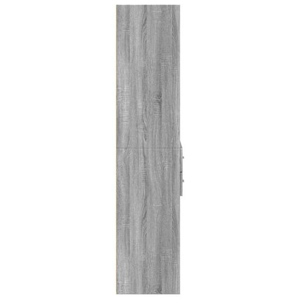 Maison Exclusive - Buffé hög sonoma grå 70x42,5x185 cm ingenjörsträ