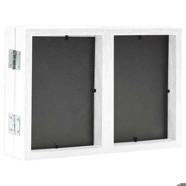 Maison Exclusive - Fällbar ram vit 28x18 cm + 2x(13x18 cm) Vit