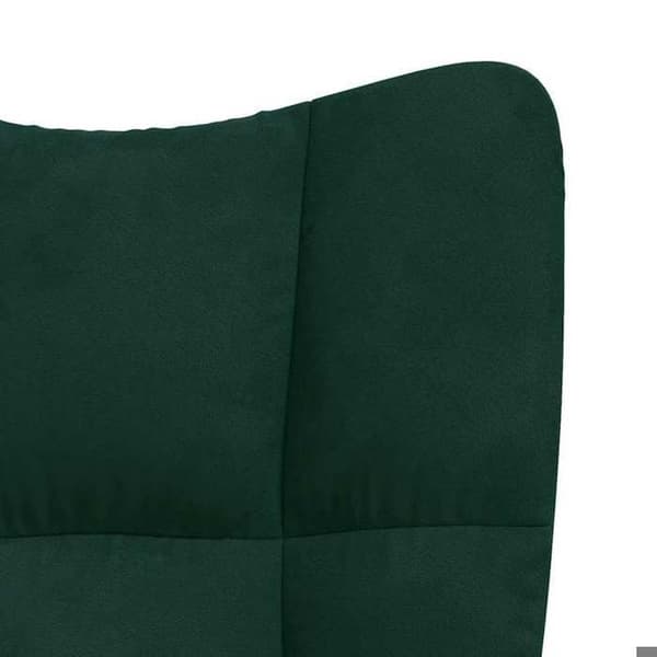 Maison Exclusive - Mörkgrön Velour Relaxstol