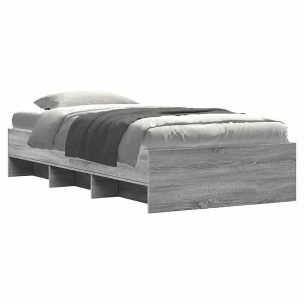 Maison Exclusive - Sengestel uden madras sonoma grå 100x200 cm Sonoma grå
