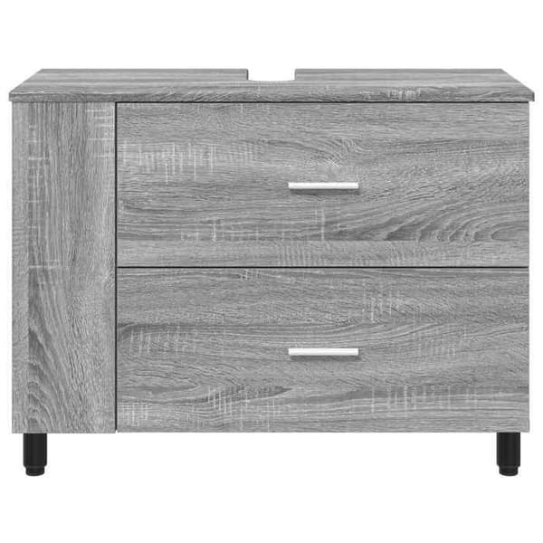 Maison Exclusive - Sonoma grå badeværelsesvaskenhed 80 x 35 x 60 cm Sonoma grå