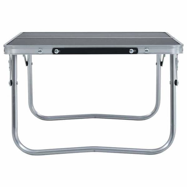 Maison Exclusive - Fällbord för camping Grå Aluminium 60x40 cm Aluminiumgrå
