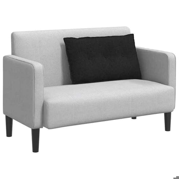Rygpude - MAISON EXCLUSIVE - 80 x 19 x 50 cm - Sort - Polyester - Lynlås Sort