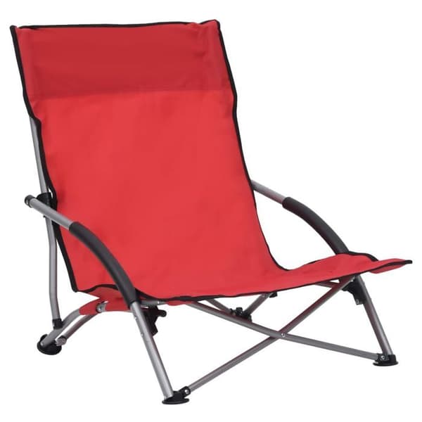Maison Exclusive - 2 stk. røde stof klapstole