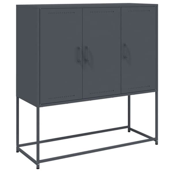 Maison Exclusive - Buffé hög antracit 100,5x39x107 cm stål
