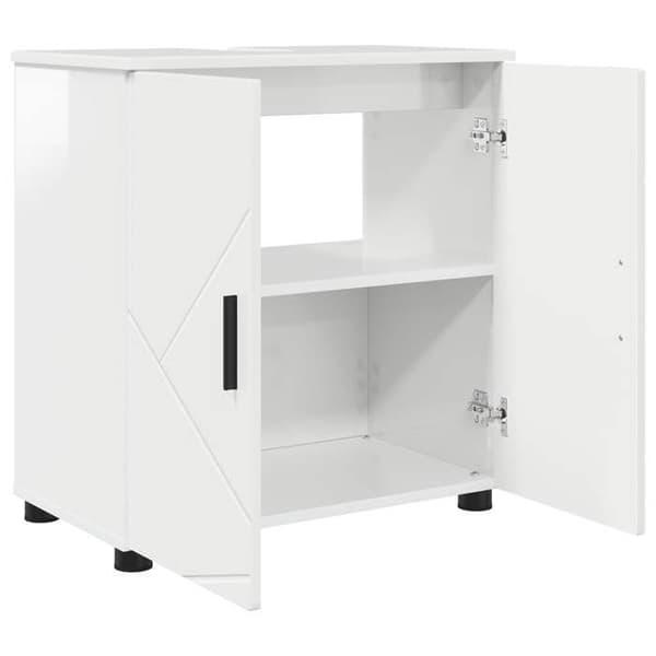 Maison Exclusive - Badrumsskåp Vit glansig 61 x 35 x 64 cm Strålande vit