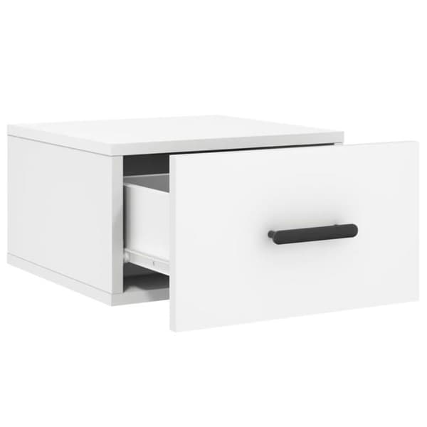 Maison Exclusive - Väggmonterad sängbord vit 35x35x20 cm Vit