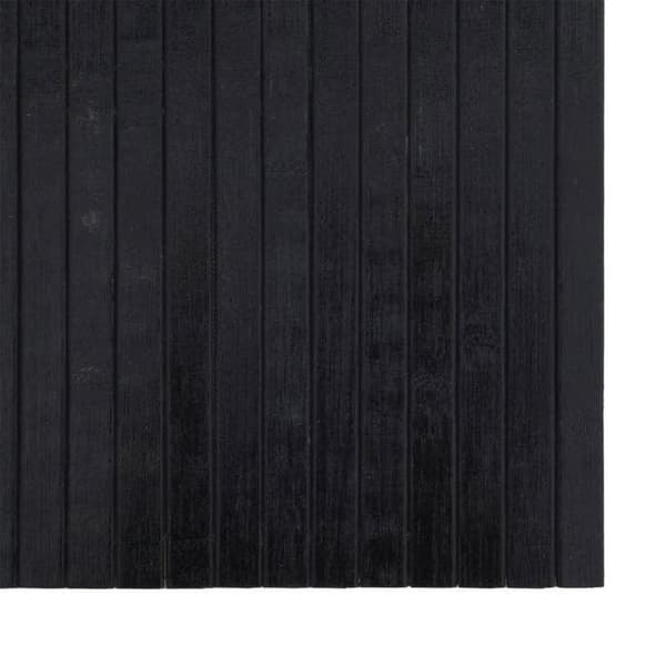 Maison Exclusive - Rektangulär svart matta 70x300 cm bambu